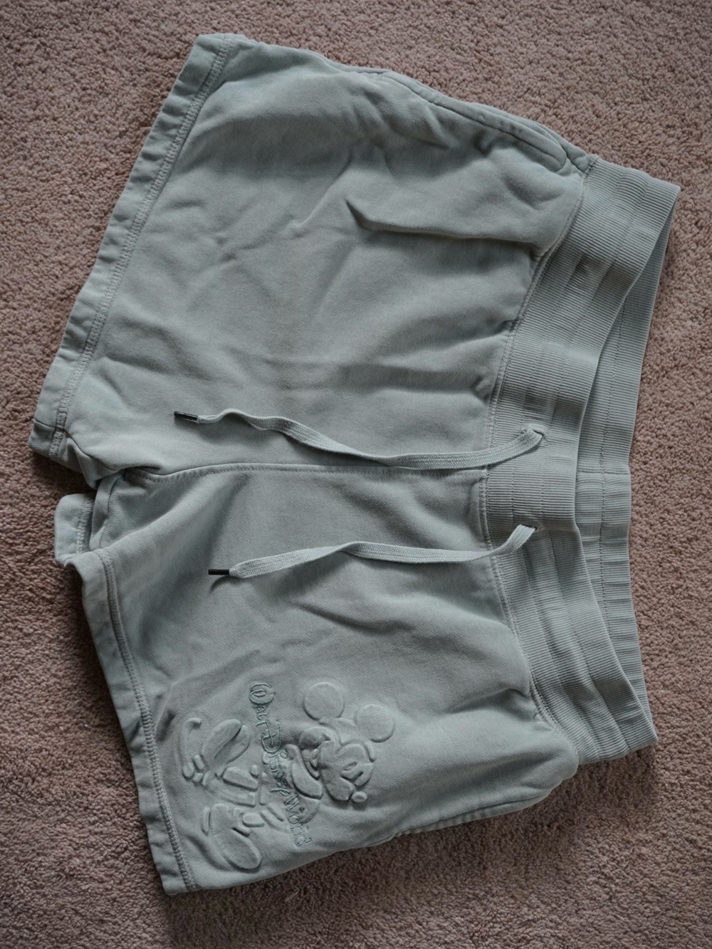 Disney Sage Green Drawstring Shorts